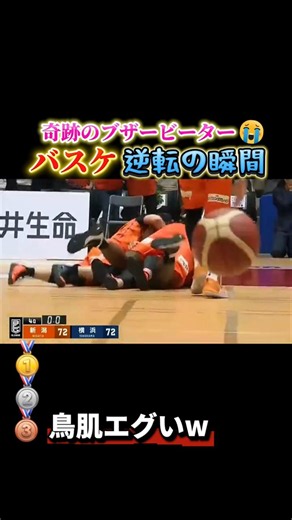 逆転ブザービーターで鳥肌が立つ瞬間 #おもしろ #面白い #スポーツ #奇跡
