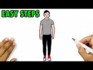 How To Draw A Boy Step By Step | Man Drawing - Videos For Kids