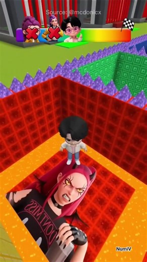 Six Seven KPop Demon Hunter Lava Jump Challenge #minecraft #roblox #kpopdemonhunters