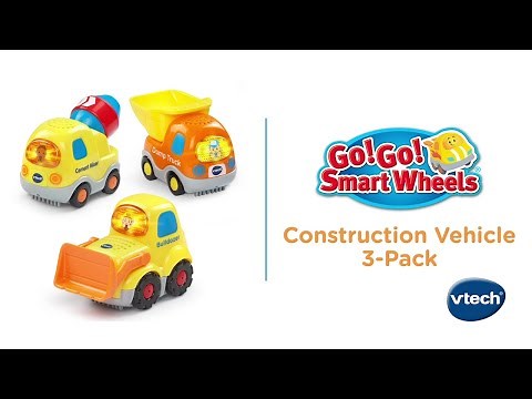 Go! Go! Smart Wheels Construction Vehicles 3-Pack | Demo Video | VTech®