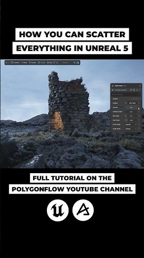 Powerful procedural scattering for UE5, without PCG #unrealengine