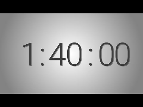100 Minutes (1hr. 40min.) countdown Timer - Beep at the end | Simple Timer (one hundred min)