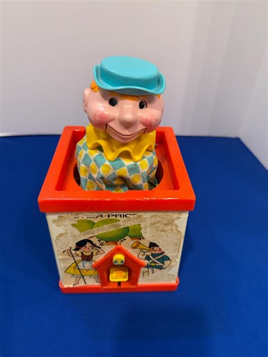 Vintage Fisher Price Jack-in-the-box Clown, 1960s Music Box Toy Decor - Etsy