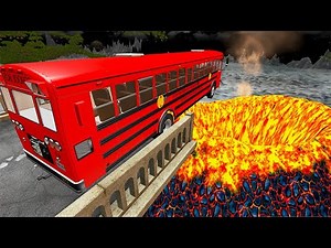 Beamng drive - Open Bridge Jumping Car Crashes #56 | BeamNG-Destruction