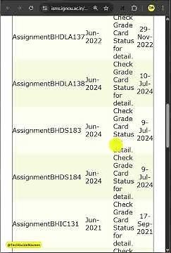 How to check IGNOU Assignment Status & Marks #ignou #ignouassignment #ignounews