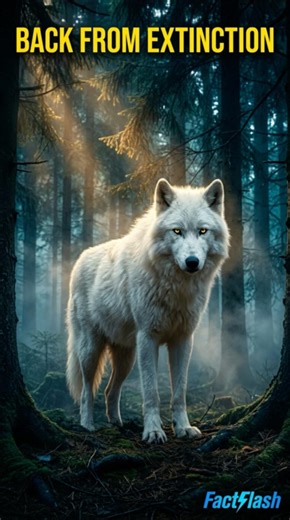 🐺 This Wolf Was Extinct for 12,500 Years. It’s Alive Again #shorts