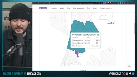 18K views · 837 reactions | Far Left Democrat Jamaal Bowman LOSES, Jewish Voters REVOLT Against Democrats Boosting Trump 2024 | Tim Pool | Facebook