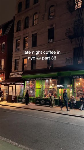 late night cafe series part 3 #nyc #nyccoffee #manhattan #latenightcoffee #cozycafe