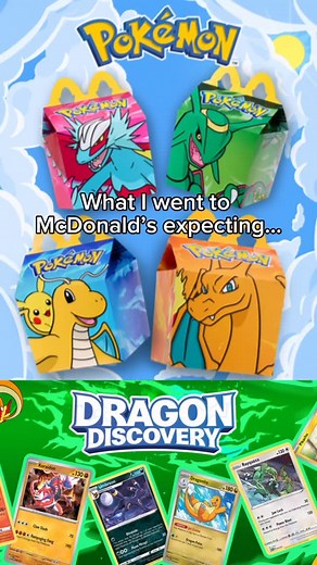 Pokemon in McDonald’s is back and after seeing all the US promos, I mistakenly presumed we’d get all the same stuff in Australia! Fortunately, apart from the cool dragon design Happy Meal boxes, the available ‘toys’ inside are the same. Each comes with stickers, a sticker sheet which doubles up as a poster, and 4 Pokemon cards - one of which is a shiny/holographic. $5.95 well spent 😆 #mcdonalds #happymeal #pokemon #pokemoncards #pokemontcg #pikachu #dragonite #sydneyeats #ポケモン #ピカチュウ | Thatdanl
