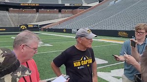 Following last Saturday's open fall practice, Kirk Ferentz commented on true freshman QB Ryan Fitzgerald and how the dynamic has changed with former Northwestern head coach Pat Fitzgerald, Ryan's father. FULL INTERVIEW: https://youtu.be/F8rkQ0i24j8 #IowaFootball #Iowa #IowaHawkeyes #Hawkeyes #BigTen #B1G #gohawks | From the Hawkeye of the Storm