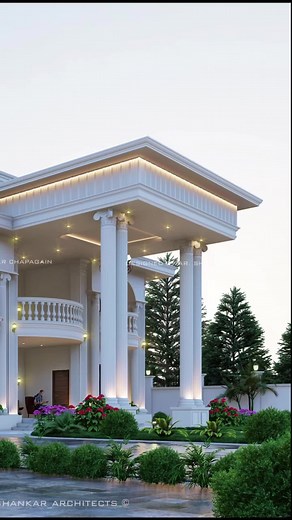 8BHK Neo Classical Bungalow Design in UP, Jaunpur