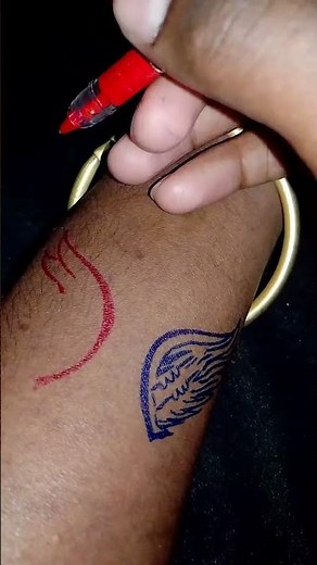 Very simple angel wings tattoo designs