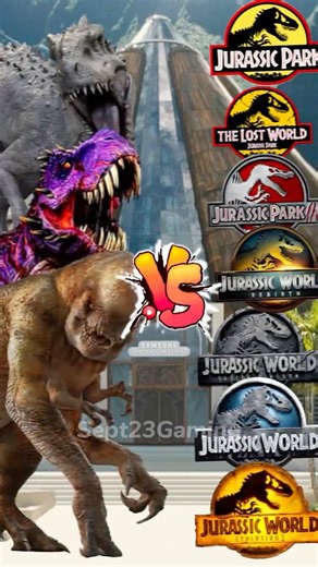 Distortus Rex x Omega 09 x Indominus Rex vs Jurassic World All Dinosaurs