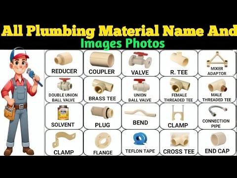 Plumbing Materials Name and Pictures | Plumbing Fittings Name | Plumbing Work