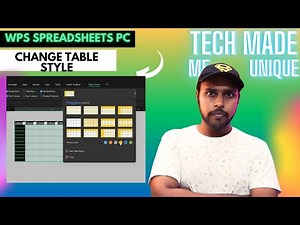 How to change table style in wps spreadsheets | change table color in wps spreadsheet pc