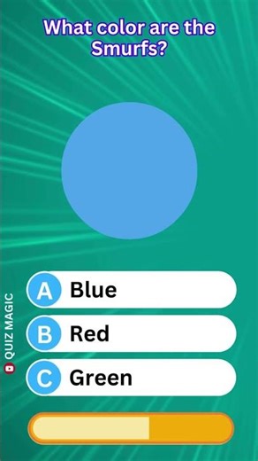 What color are the Smurfs? VNNZD #QuizMagic #ViralQuiz