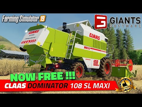 FS19 | [FREE DLC] CLAAS DOMINATOR 108 SL MAXI - review