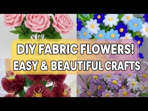 The Secret to Lifelike Fabric Flowers: You Won't Believe They're Handmade!#DIY fabric flowers