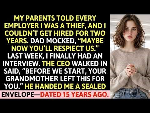 My Parents Told Every Employer That I Was A Thief—Grandma Had Already Prepared For It