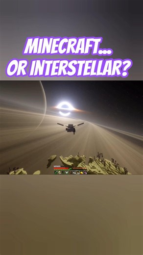 Minecraft Looks Like Interstellar... 🌌 Black Hole & Saturn in The End