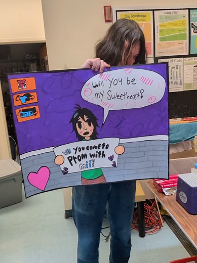 Tomodachi life themed promposal 😋💜 #tomadachilife #prom #promposal | Tomodachi Life