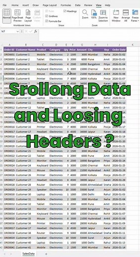 Make Excel Scrolling Easy 😎