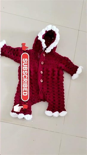 Crochet Newborn Baby Romper Tutorial Part 3 #crochet #newborn #romper