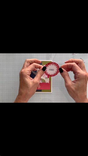 A fast and easy layout- Christmas card! #stamping #stampinup #Christmas #papercrafts | Julie Baum, Independent Stampin' Up Demonstrator