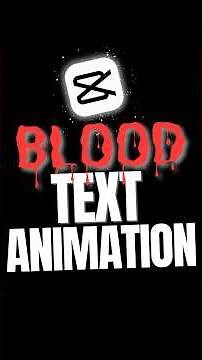How To Make Spooky Blood Text In CapCut PC Fast!