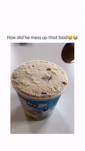Sarcasm on Instagram: "This very short video clip features a person attempting to eat ice cream, but with an unexpected and humorous result. The video opens with a close-up shot of a pint of Ben & Jerry’s Cookie Dough ice cream, completely full with the smooth, frozen surface topped with small chocolate bits. The person’s voice can be heard saying, “Oh hell yeah, I’m about to get some ice cream, you better see this shit.” A spoon is shown hovering over the ice cream. As the person attempts to sc