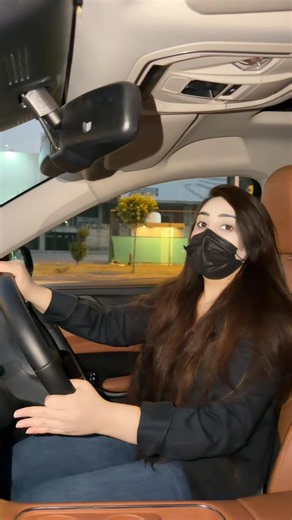 She Owns the Road 😎🚘 | Confident Girl Driving at Night ✨🖤 #youtubeshorts #viralvideo #viral