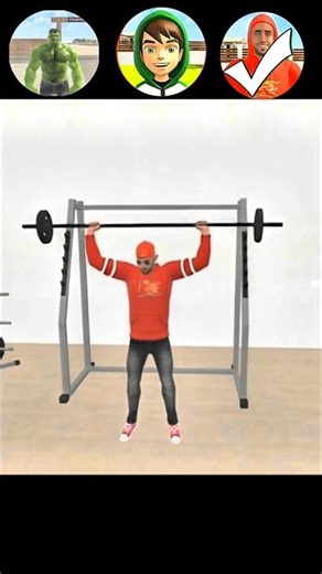 All character Barbell lifting || Indian Thaft Auto simulator 🔥#video #viral #shorts