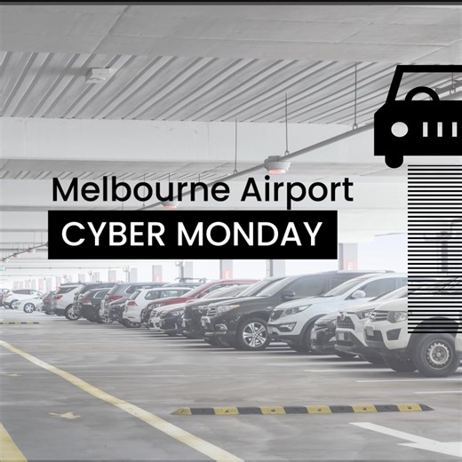 🌟 Cyber Monday Parking Special! 🌟 Enjoy an exclusive discount of up to 10%* on Melbourne Airport parking for bookings made online today. Don't miss out — the promo code is only valid for online bookings made today. It could be time to plan your next trip! • Save up to 10% on parking rates (minimum spend of $85).* • Applicable for arrivals from Monday, December 2, 2024, to Sunday, November 30, 2025.^ • Flexible bookings: No cancellation fees if you cancel up to 2 hours before your arrival. To t