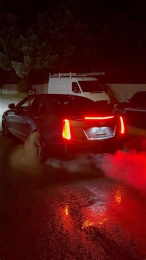 Cadillac vs asphalt, burnout #shorts #burnout