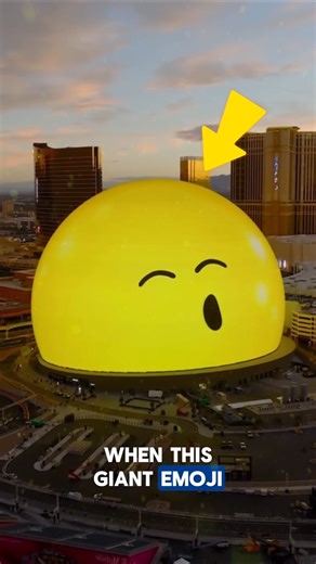 This Giant Emoji Overlooking the City