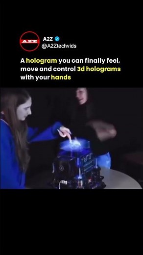 This is a Real 3D Hologram You Can TOUCH and Control with Your Hand