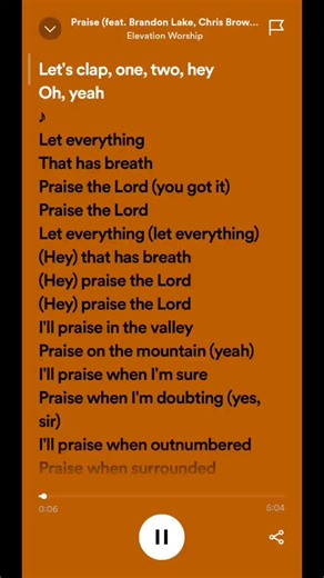 Praise the Lord - Elevation Worship Song with Lyrics