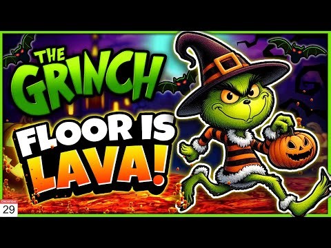 The Grinch Lava Hunt 🌋 Just Dance 🎃 Halloween Brain Break 🎃 Freeze Dance