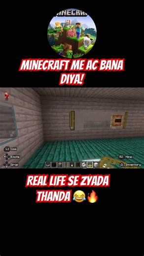 Minecraft me AC bana diya 😱❄️ | Coolest Build Ever||minecraft