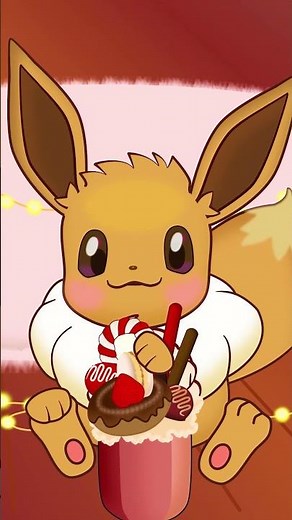 이브이 | Cute Eevee eating sweets #kvakaanimation #shorts