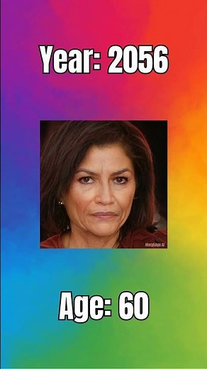 ZENDAYA Ages 0 To 100 In 12 Seconds (AI) | #shorts