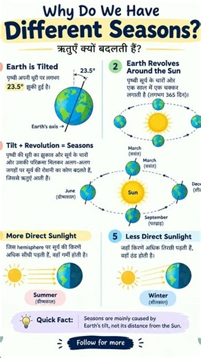 Why Do We Have Different Seasons? 🌍☀️ | Seasons Explained | Science Concept