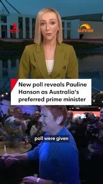 New poll reveals Pauline Hanson as Australia's preferred prime minister