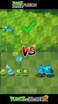 PVZ FUSION VS PVZ 2 - Plant Team Vs Zombie Team - p121 - Who wins ? #gameplayvideo #shorts #pvz