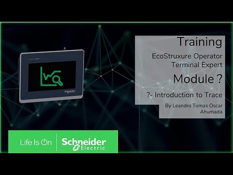 Training EcoStruxure Operator Terminal Expert - M8.1 Getting started with Trends showing actual data