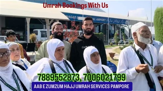 805 reactions · 208 shares | Umrah Bookings With AAB E ZUMZUM HAJJ UMRAH SERVICES PAMPORE # Few Seats Available # November December Bookings Open# 7889552873, 7006021799 | Aab E ZumZum Hajj and Umrah Services | Facebook