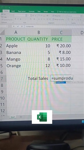 Excel formula equation #shortsfeed #excel #formula #ai #viral #shorts