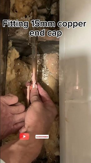 Gas works | cap off gas 15mm pipe #youtube #viral #plumbing
