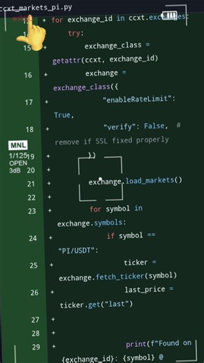 🔥🔥🔥Một nhà phát triển từng làm việc với nhiều tập tin Stellar và Pinenetwork đã triển khai một đoạn mã vài giờ trước cho phép người dùng tìm kiếm thị trường Pi/USDT trên CCXT. Giá Pi trên CCXT hiện đã có sẵn thông qua nhiều API trên nhiều sàn giao dịch. Mọi chuyện đang dần sáng tỏ; những kẻ hoài nghi đang run sợ. #PiNetwork #gcv #PiMainnet #crypto #Pioneers