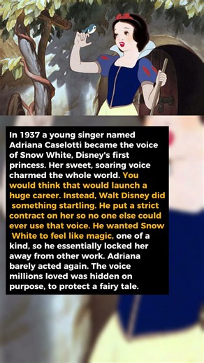 The Voice of Snow White Was Locked Out of Hollywood Forever